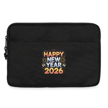 Happy New Year 2026  - Laptop bag 13" - black - Front