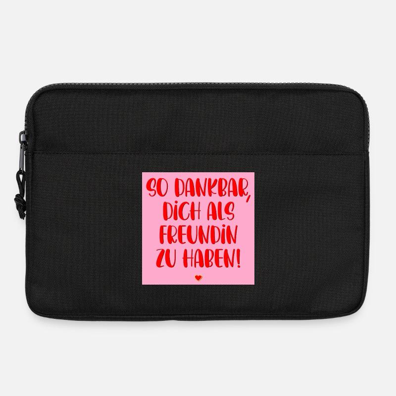 DANKBAR FREUNDSCHAFT HERZ - Laptoptasche 13" - Schwarz