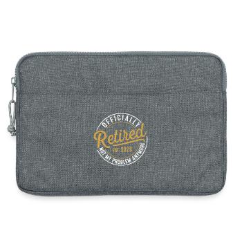 Vintage Retraité 2026 Pas mon problème La retraite - Sacoche pour ordinateur portable 13 pouces - gris chiné - Devant