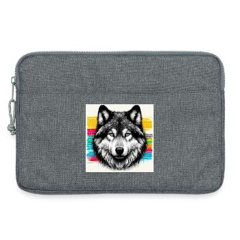 Wolf - Laptop bag 13" - heather grey - Front
