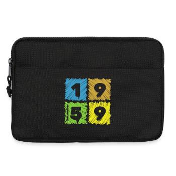66. Geburtstag Farbige Patches depuis 12/1959 - Sacoche pour ordinateur portable 13 pouces - noir - Devant