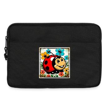 Marienkäfer - Laptoptasche 13" - Schwarz - Vorne