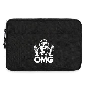 OMG Ausdruck Pop Art - Laptoptasche 13" - Schwarz - Vorne