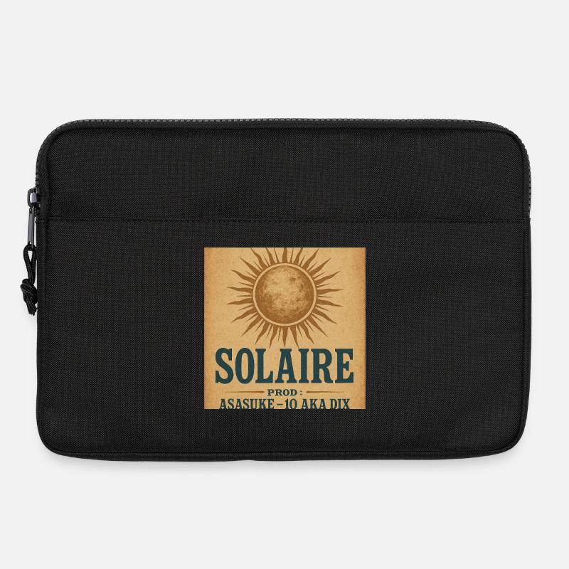 Rustic Vintage Sun - Laptop bag 13" - black