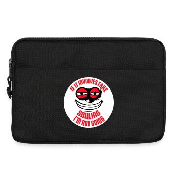 If It Involves Fake Smiling I'm Not Going Spruch - Laptoptasche 13" - Schwarz - Vorne