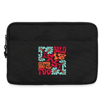 Chauve est beau - Sacoche pour ordinateur portable 13 pouces - noir - Devant