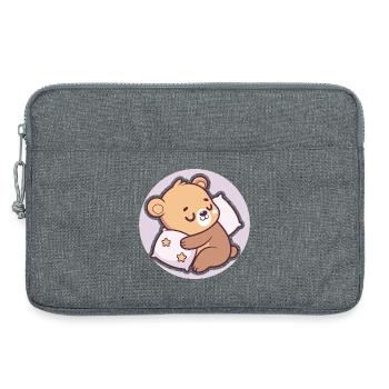 Ourson Doux Rêverie - Sacoche pour ordinateur portable 13 pouces - gris chiné - Devant