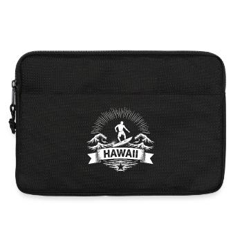Hawaii Surfer Surfer sur Pacific Wave - Sacoche pour ordinateur portable 13 pouces - noir - Devant