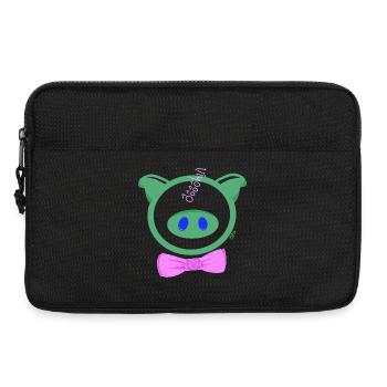 HoOoOh! Das schicke Schwein - Laptoptasche 13" - Schwarz - Vorne