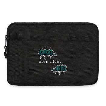 Einzig… aber nicht …artig Einzigartig Spruch - Laptoptasche 13" - Schwarz - Vorne