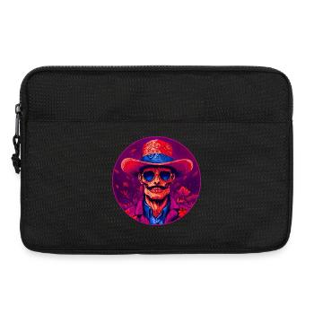 Bronko55 n°81 – Vieil homme au chapeau - Sacoche pour ordinateur portable 13 pouces - noir - Devant