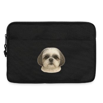 Portrait de Shih Tzu doux - Sacoche pour ordinateur portable 13 pouces - noir - Devant