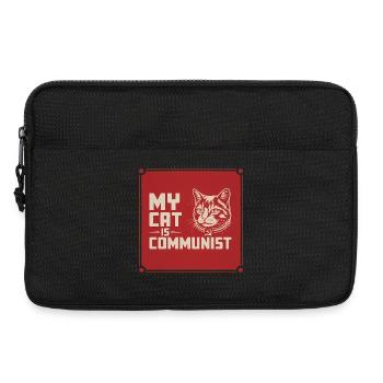 Mon chat est communiste - Drôle de Chat PropagandeT-Shirt - Sacoche pour ordinateur portable 13 pouces - noir - Devant
