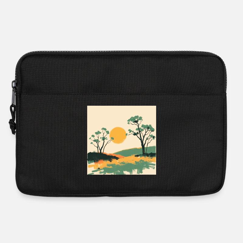 Solar Horizon and Pines - Laptop bag 13" - black