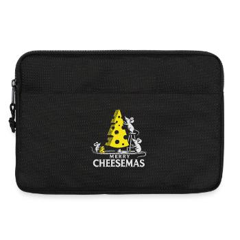Fröhliche Cheesemas niedliche Mäuse & Käsebaum-Tee - Laptoptasche 13" - Schwarz - Vorne