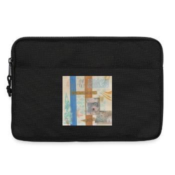 Abstract collage - Laptop bag 13" - black - Front
