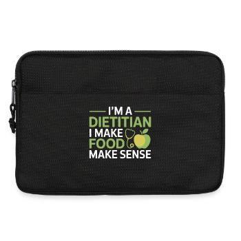 Diététiste Nutrition Simplifier la profession - Sacoche pour ordinateur portable 13 pouces - noir - Devant
