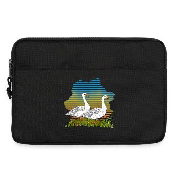 Gänse - Laptoptasche 13" - Schwarz - Vorne