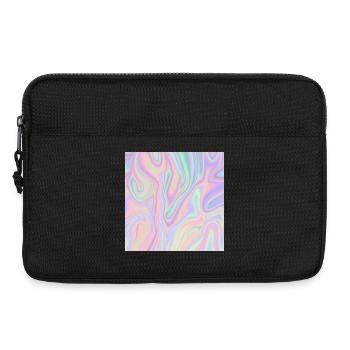Irideszierende Abstrakte Liquid Pastel Muster - Laptoptasche 13" - Schwarz - Vorne
