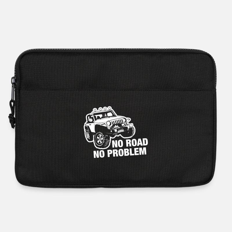 No Road - No Problem | Jeeper | Offroad - Laptoptasche 13" - Schwarz