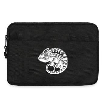 Caméléon mignon en mode camouflage - Sacoche pour ordinateur portable 13 pouces - noir - Devant