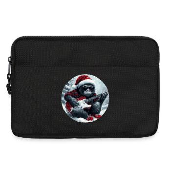 Gorilla Christmas Guitar - Laptop bag 13" - black - Front
