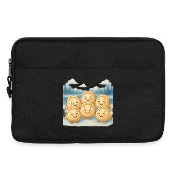 Pelmeni Weiter Norden - Laptoptasche 13" - Schwarz - Vorne