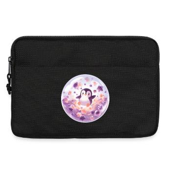 Penguin in bubble ball - Laptop bag 13" - black - Front