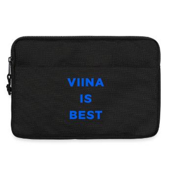 VODKA IS BEST - Laptop bag 13" - black - Front