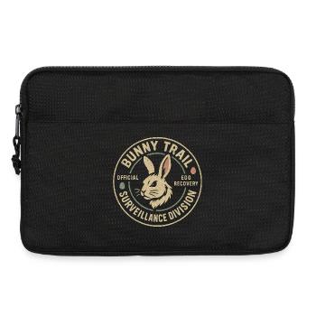 Département de surveillance du Sentier du Lapin Pâques drôle - Sacoche pour ordinateur portable 13 pouces - noir - Devant