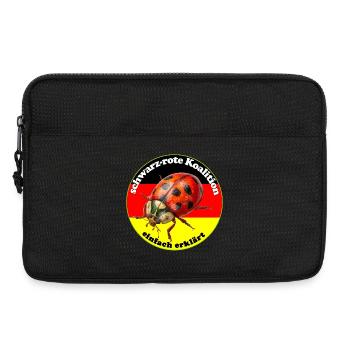 Le gouvernement BlackRed a brièvement expliqué - Sacoche pour ordinateur portable 13 pouces - noir - Devant