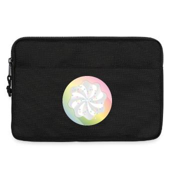 Une délicate crème surmontée de perles en sucre colorées - Sacoche pour ordinateur portable 13 pouces - noir - Devant