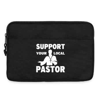 Pfarrer Kostüm Pastor Kleidung Gottesmann - Laptoptasche 13" - Schwarz - Vorne