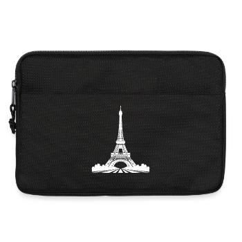 Eiffel Tower - The Soul of Paris – Steel Shadows - Laptop bag 13" - black - Front