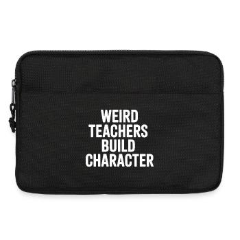 Seltsame Lehrer bauen Charakter auf - Laptoptasche 13" - Schwarz - Vorne