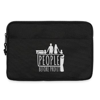 Logo de l’activisme People Before Profit Justice - Sacoche pour ordinateur portable 13 pouces - noir - Devant