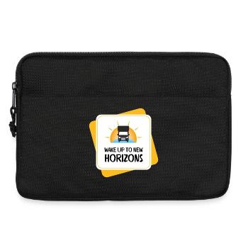 Wake Up To New Horizons – RV & Camping - Laptop bag 13" - black - Front