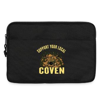 Hexen Geschenkidee Hexenzirkel Hexenschwester Hexe - Laptoptasche 13" - Schwarz - Vorne