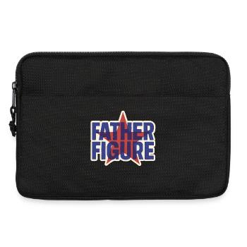 Father Figure Star Retro Logo - Laptop bag 13" - black - Front