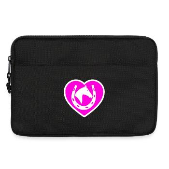Chevaux - Sacoche pour ordinateur portable 13 pouces - noir - Devant