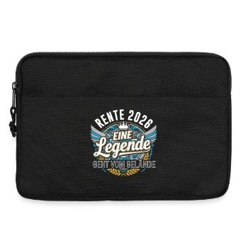 Rente 2026 Rentner Rentnerin Legende Ruhestand - Laptoptasche 13" - Schwarz - Vorne