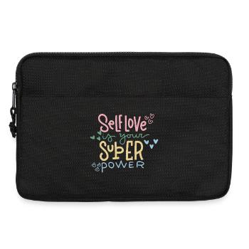 Self-love Is Your Superpower - Laptop bag 13" - black - Front