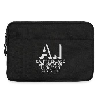 AI Can't Replace Me I Don't Do Anything Humor Joke - Laptop bag 13" - black - Front