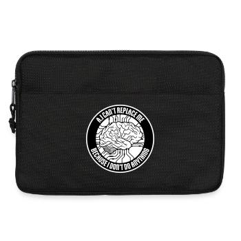 AI Can't Replace Me I Don't Do Anything Humor Joke - Laptop bag 13" - black - Front