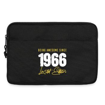 1966 Born 60th Birthday - Laptop bag 13" - black - Front