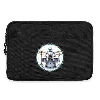 Drum Machine Robot - Laptop bag 13" - black - Front