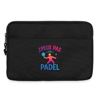 I can't I have Padel - Laptop bag 13" - black - Front