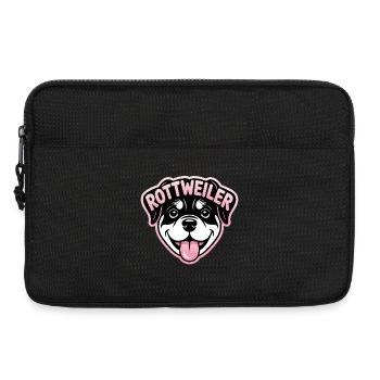 Rottweiler - Logo de l’animal de compagnie cool - Sacoche pour ordinateur portable 13 pouces - noir - Devant