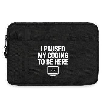 Funny programming quotes and debugging humor - Laptop bag 13" - black - Front