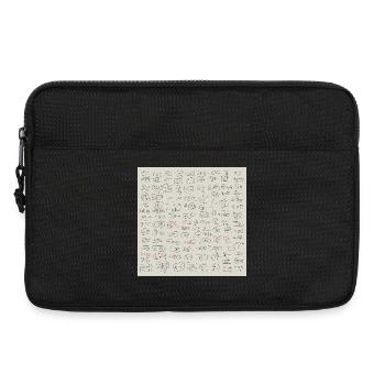 Neue abstrakte Sprache - Laptoptasche 13" - Schwarz - Vorne